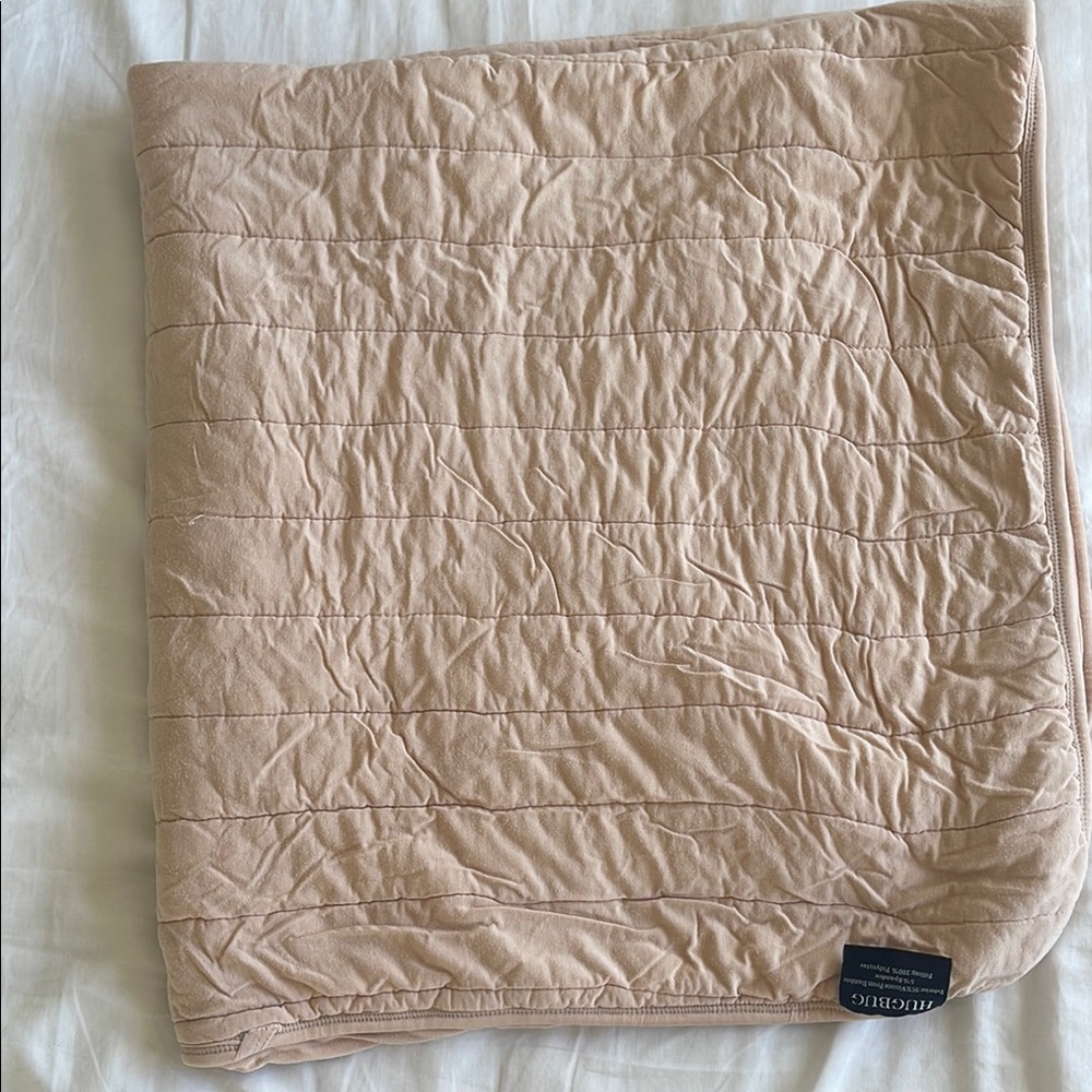 Large baby Beige Quilted Blanket